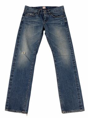 AG Adriano Goldschmied Y2K Low Rise Bootcut Jeans Distressed Medium Wash 27